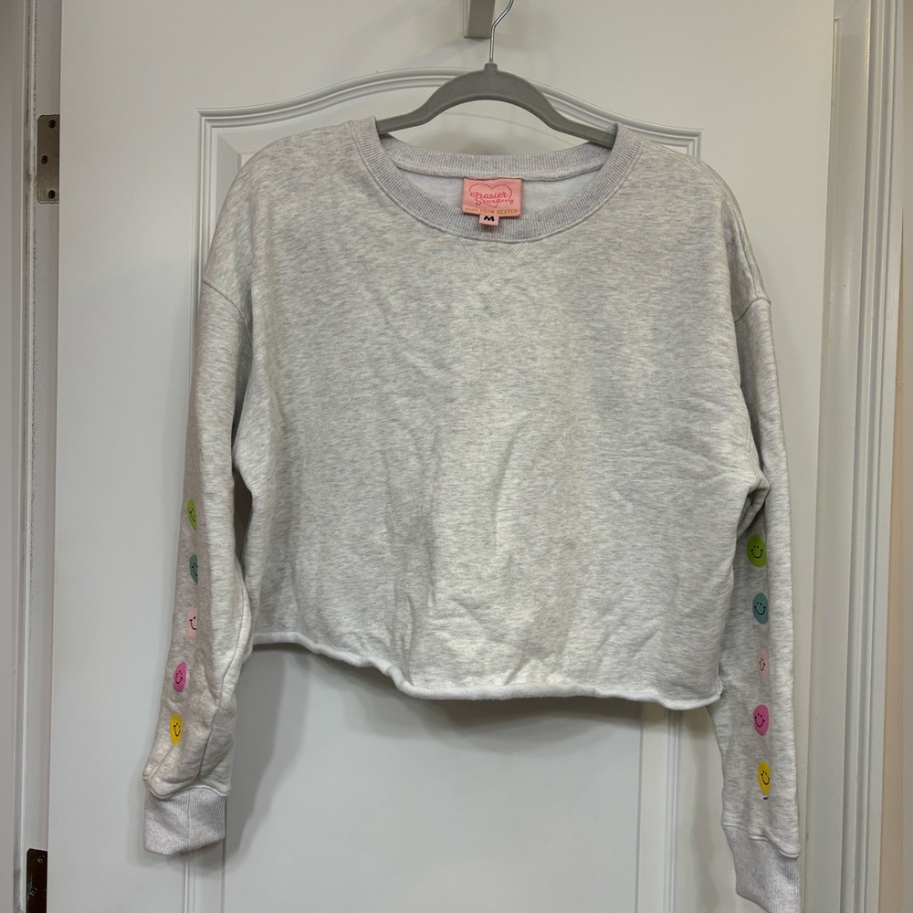 Fraser Sterling Gray cropped sweatshirt